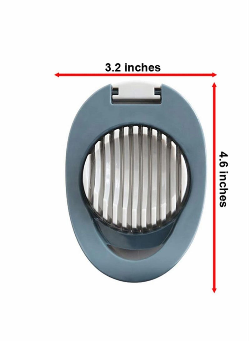 SYOSI Egg Slicer with Stainless Steel Wire for Boiled Eggs Suit Strawberry Mushroom Cutter Easy to Clean Time Saving Wires Hard Fruit Salad - Image 2
