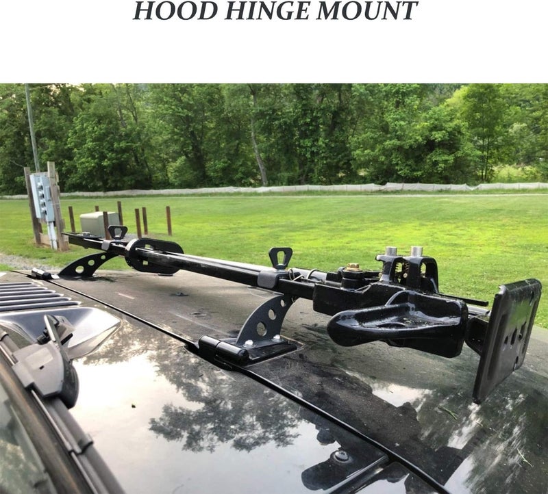 KMFCDAE Hi Lift Jack Mount Hood Hinge/Door Hinge Bracket High Lift Jack Holder Accessories for Jeep Wrangler JK JKU JL JLU Gladiator JT 2007-2022 - Image 4