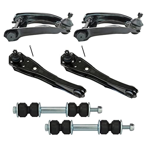 TRQ Front Suspension Kit Control Arm with Ball Joint Sway Bar Stabilizer Link Compatible with 68-76 Ford 68-73 Mercury - Image 1