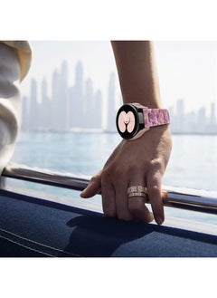 DEALELE Bands Compatible with Samsung Galaxy Watch 6/6 Classic / 5/5 Pro/Galaxy Watch 4/4 Classic / 3 41mm / Active 2, 20mm Colorful Resin Replacement Strap for Women Men(Colorful pink)  - Image 5