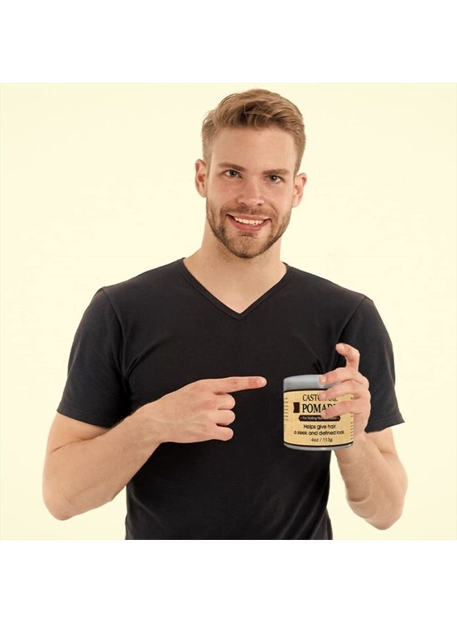 OKAY-MEN Castor Oil Beard and Hair Pomade 4oz - Image 4