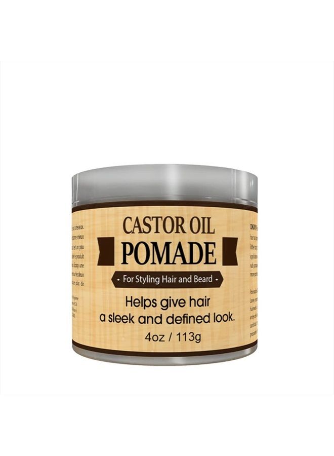 OKAY-MEN Castor Oil Beard and Hair Pomade 4oz - Image 1