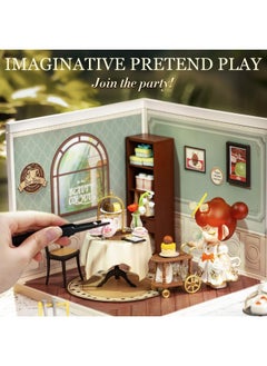 Rolife Diy Miniature Plastic House Building Set Toys Playset With Led Suitable For Mini Figures Construction Toys Diorama Kit Gifts For Teens Adults (Sweet Sips Tea)  - Image 5