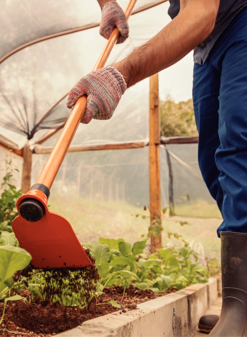 TRAMONTINA Since 1911,Made in Brazil- Garden Hoe with Special Carbon Steel and 120cm Wood Handle  - Image 3