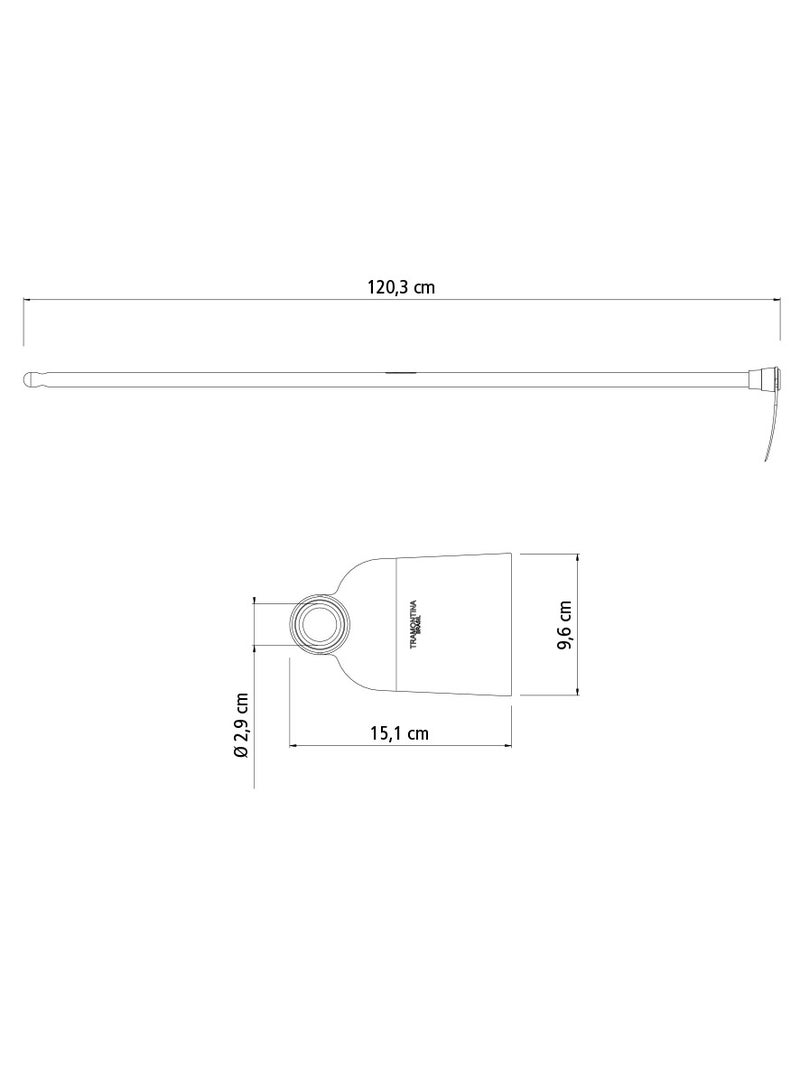 TRAMONTINA Since 1911,Made in Brazil- Garden Hoe with Special Carbon Steel and 120cm Wood Handle  - Image 2