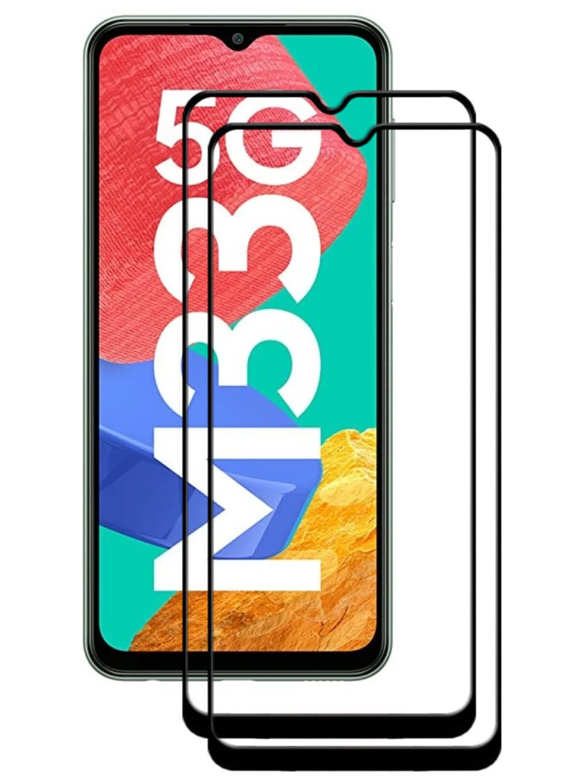 ACLIX 2 Pieces Antistatic ESD Dustproof Premium Quality High Definition Tempered Glass Screen Protector Designed For Samsung Galaxy M33 - Image 1
