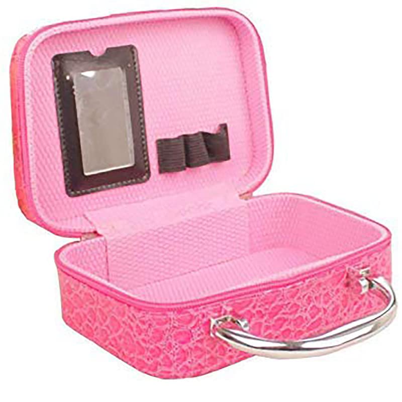 NVF Cosmetic Storage Box  Makeup Lipstick Storage Box  Jewellery Box  Toiletry Box Organizer with Magnifying Compact Makeup Mirror MultiColour - Image 1