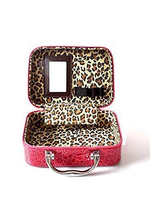 NVF Cosmetic Storage Box  Makeup Lipstick Storage Box  Jewellery Box  Toiletry Box Organizer with Magnifying Compact Makeup Mirror MultiColour - Image 2