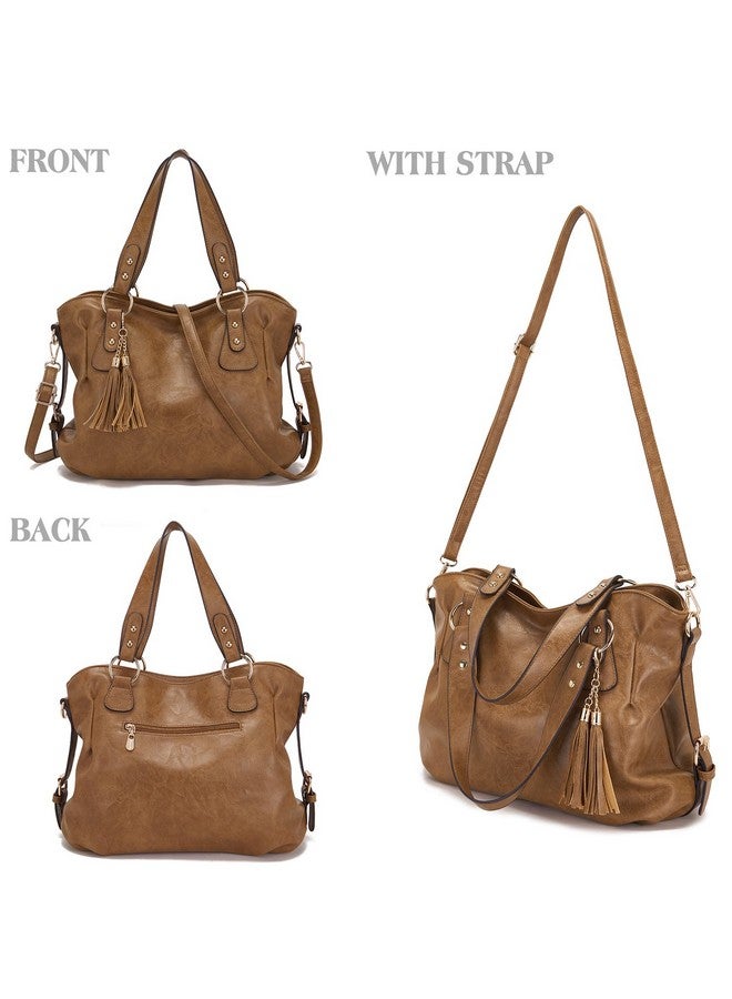 Soperwillton Fashion Handbag For Women Shoulder Bag Top Handle Satchel Hobo Tote Bag Purse Set 4Pcs - Image 2