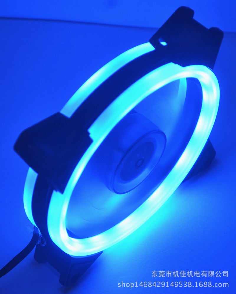 Aurora Eclipse 16LED 12025 Dual Ring PC Case FanDouble ring blue lamp Double ring blue lamp 