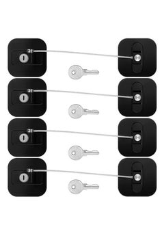 XiuWoo 4-Piece Baby Proof Refrigerator Lock With 4 Keys  - Image 1