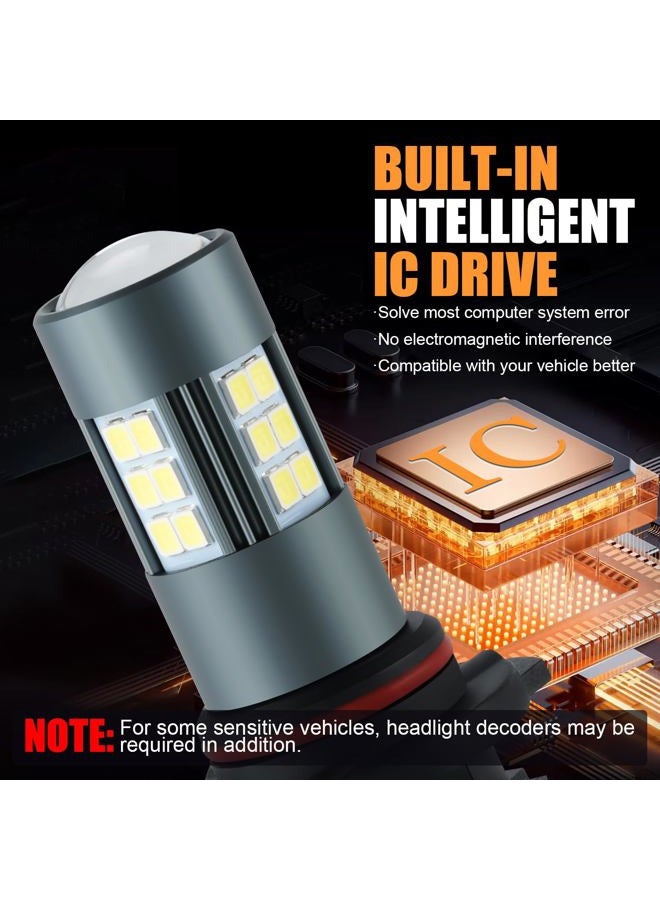 iFunyLED H10 LED Fog Bulbs, Super Bright 9145 9140 LED Fog Lights 6500K Cool White, Plug and Play, Replacement Lights for Cars Trucks SUV, Pack of 2 - Image 5