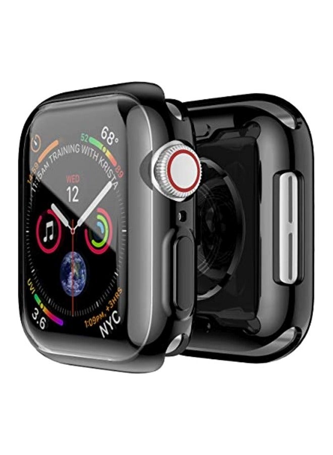 Protective Case Cover With Screen Protector For Apple Watch 4 Series 44mm Black - Image 1