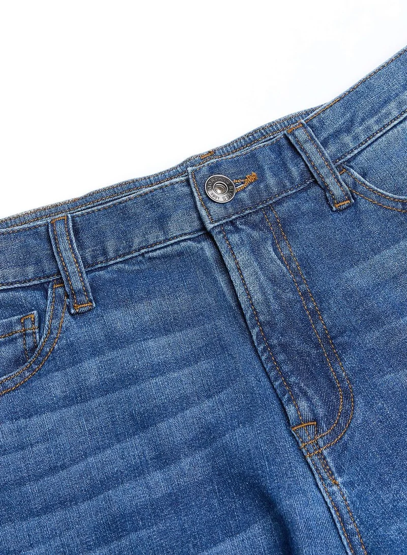 Giordano  Men's Comfort Stretch Denim Regular Tapered 2.0 Jeans for Men | Best Price UAE