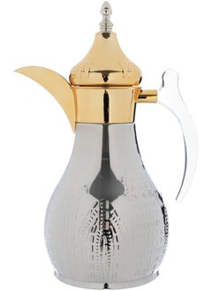 Alsaif Gallery Haila Thermos Set, 1.2/1.2 Litres, Two Pieces, Steel Inner Case, Steel Outer Case - Silver And Gold  - Image 4