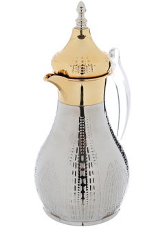 Alsaif Gallery Haila Thermos Set, 1.2/1.2 Litres, Two Pieces, Steel Inner Case, Steel Outer Case - Silver And Gold  - Image 2