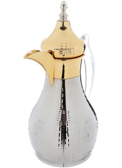 Alsaif Gallery Haila Thermos Set, 1.2/1.2 Litres, Two Pieces, Steel Inner Case, Steel Outer Case - Silver And Gold  - Image 5