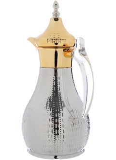 Alsaif Gallery Haila Thermos Set, 1.2/1.2 Litres, Two Pieces, Steel Inner Case, Steel Outer Case - Silver And Gold  - Image 3