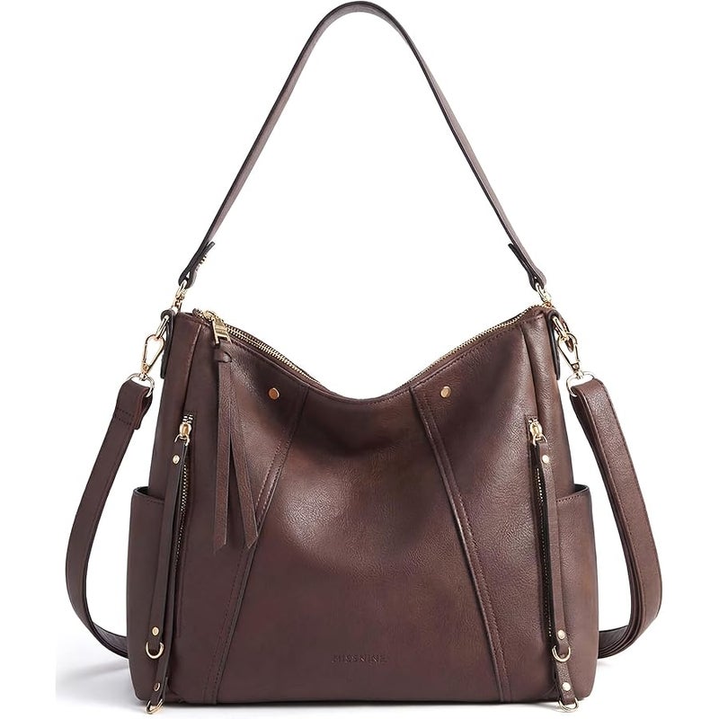 Missnine Hobo Bag for Women Crossbody Purse and Handbags Vegan Leather Shoulder Tote Bag with Multi-Pockets - Image 1
