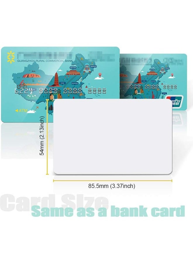 Generic - Business Smart Card Programmable Blank Card NFC Card Tag Compatible with All NFC Functions of Mobile Phones 10PCS (85.6mm x 54mm) - Image 1