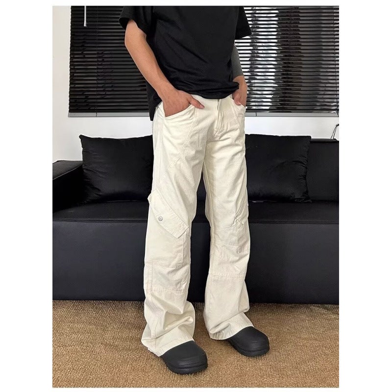 Unisex Classic Denim Jeans Loose Fit Daily Outdoor Wear - Image 1