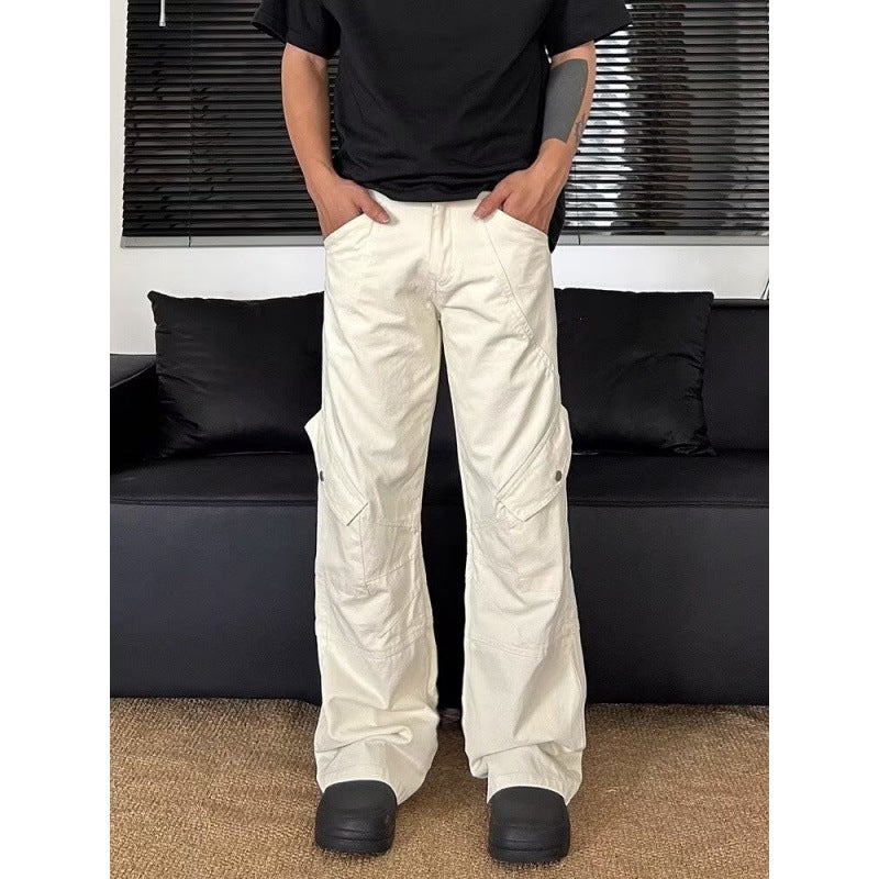 Unisex Classic Denim Jeans Loose Fit Daily Outdoor Wear - Image 3