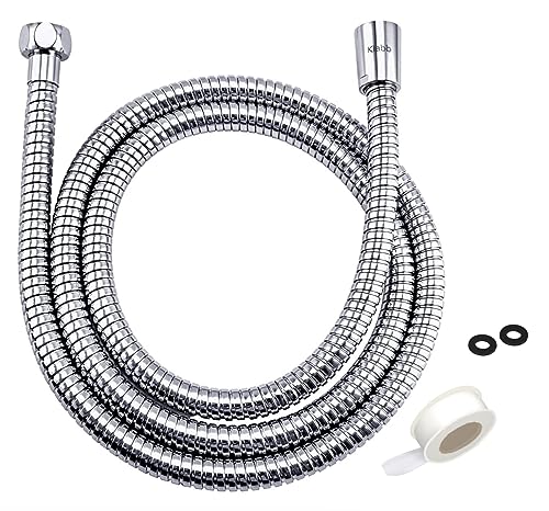 Klabb Shower Hose 96 inches Extra Long Shower Hose Extension Klabb Stainless Steel Shower Head Hose Extra Long Flexible and Durable with Brass Insert and Nut - Image 1