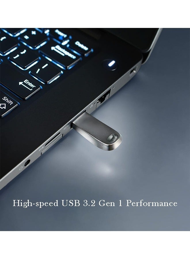128GB USB 3.1 Gen 1 Flash Drive, Ultra Luxe High-Speed Metal USB Stick, Portable Data Storage Device – Black - Image 3