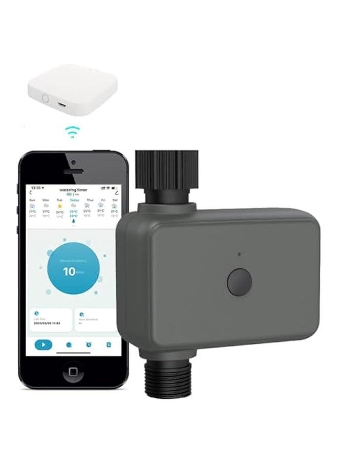 HOOKOR - WiFi Hose Timer Sprinkler Timer, Watering Timer for Hose, Faucet Timer for Water Hose Sprinkler, Smart Sprinkler Irrigation Timer, Independent Watering Schedule, Waterproof - Image 1
