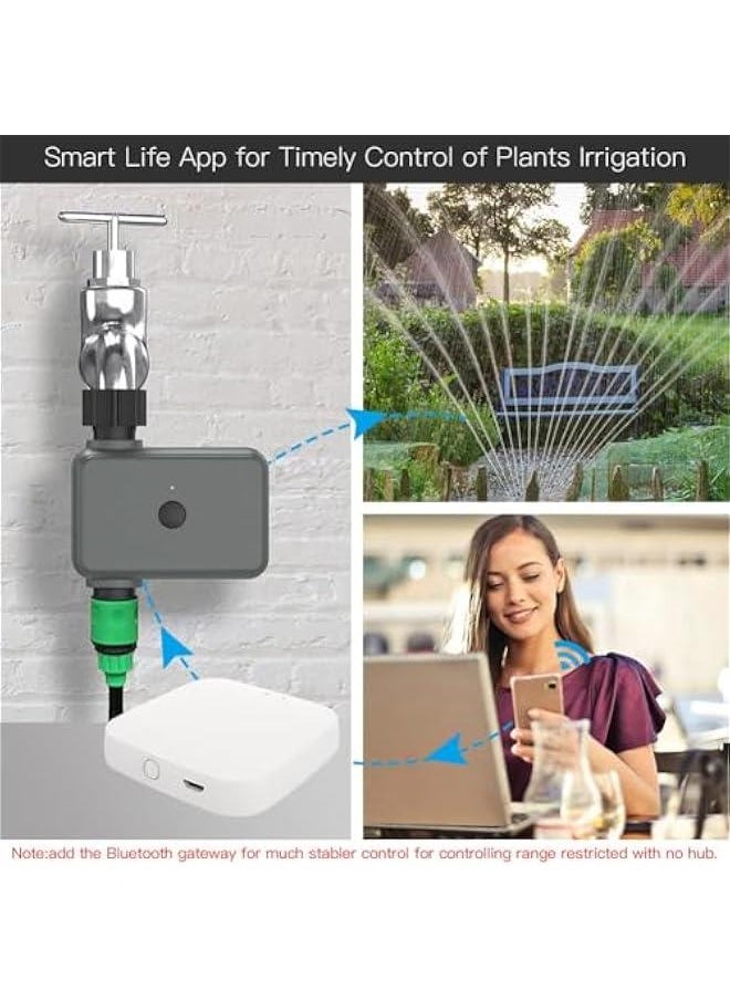 HOOKOR - WiFi Hose Timer Sprinkler Timer, Watering Timer for Hose, Faucet Timer for Water Hose Sprinkler, Smart Sprinkler Irrigation Timer, Independent Watering Schedule, Waterproof - Image 1