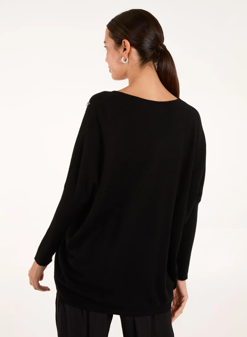 Blue Vanilla Diamante Pearl Star Jumper