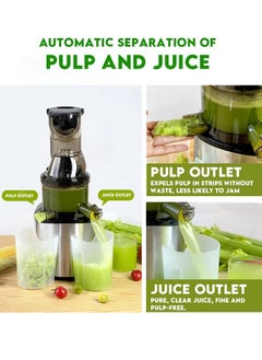 ET-LIFE Slow Masticating Juicer, Slow juicer, Fruit/Vegetable Juicer, Cold Press Juicer with High Output  - Image 2