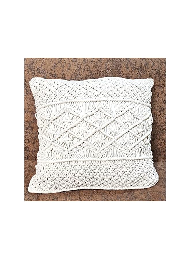 The Bros Beautiful Macrame Cushion Cover Pillow Cover/Throw Pillow Case Decorative Cushion Cover Bed Sofa Couch Bench Car Boho Home Decor Gift - 6 Piece (16 Inches) - Image 5
