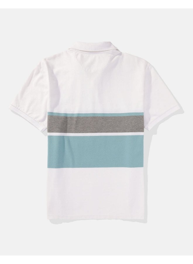 American Eagle AE Striped Polo Shirt  - Image 5