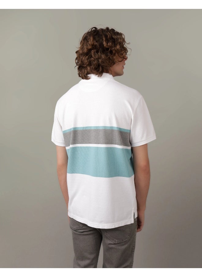 American Eagle AE Striped Polo Shirt  - Image 2