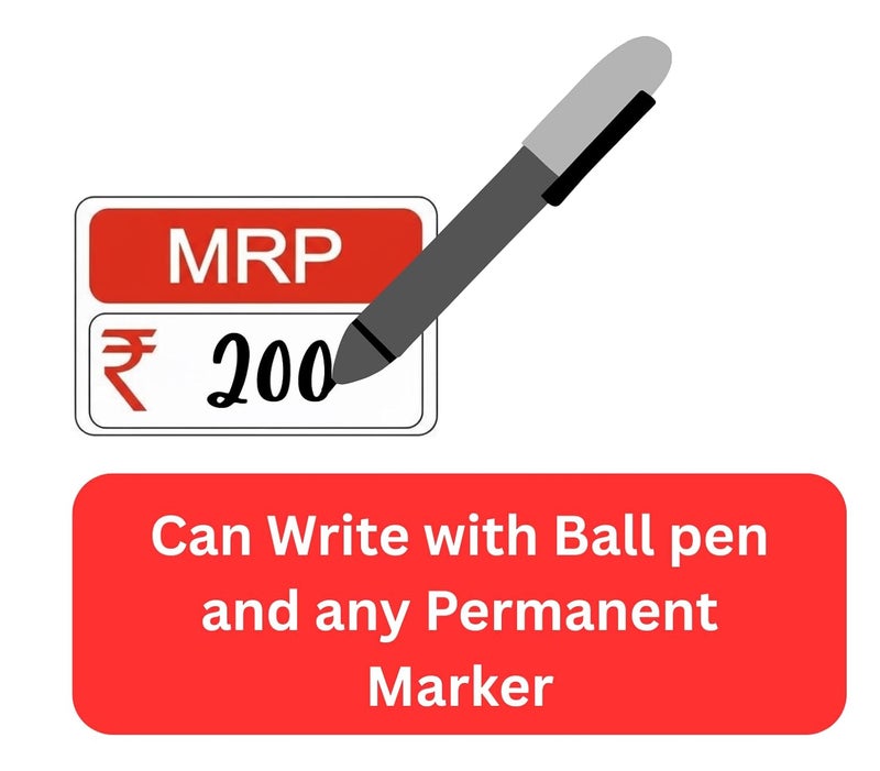 True-Ally 3000Pcs Price Stickers, 38x25mm Self-Adhesive MRP Price Stickers, Price Tags with Large Blank to Print or Write Pricing for Retail. (3 Roll (3000 Labels)) - Image 3