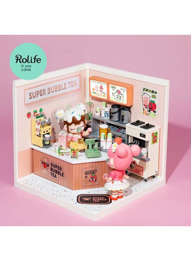 Bluejw If You Come To Diy Hut Super World Shop Hut Handmade Wooden 3d Three-dimensional Assembly Art House Doll House - Image 1