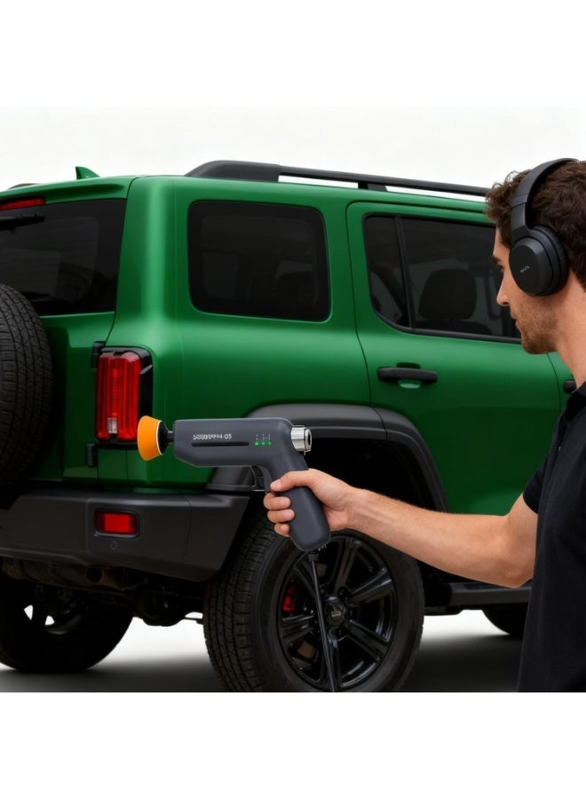 Mini Car Polisher, 3 Speeds Adjustable,12V Micro Cordless Scratches Killer Car Polisher RO/DA Mini Car Polisher for Body/Floor/Glass Polishing, Waxing & Cleaning - Image 3
