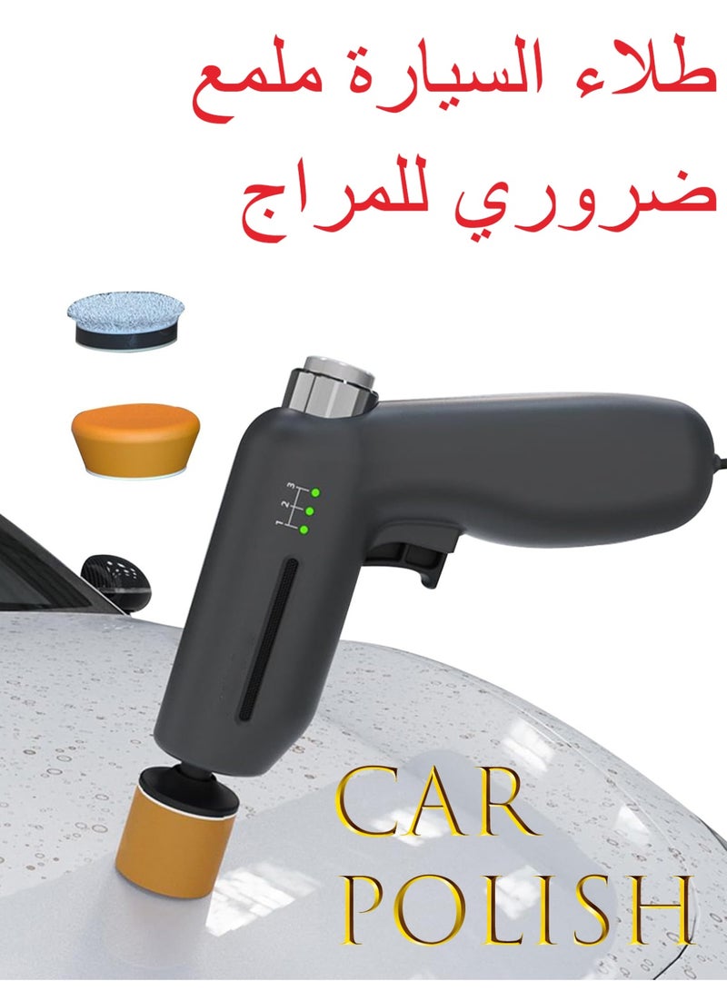 Mini Car Polisher, 3 Speeds Adjustable,12V Micro Cordless Scratches Killer Car Polisher RO/DA Mini Car Polisher for Body/Floor/Glass Polishing, Waxing & Cleaning - Image 1