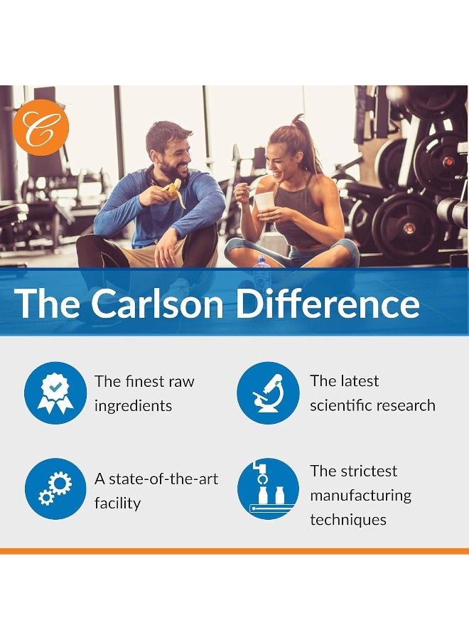 Carlson مغنيسيوم جليسينات مخلب 200 ملغ 90 قرص - Image 4