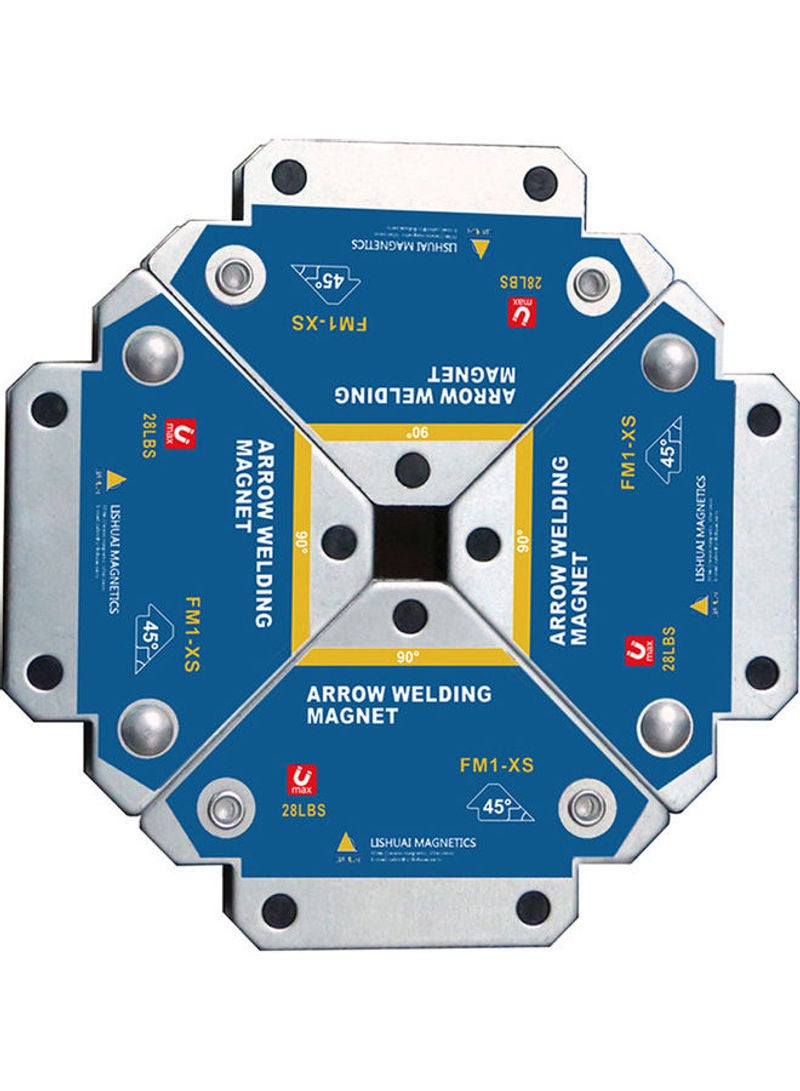 NIBEMINENT 4-Piece Magnetic Welding Fixer 45° 90° 135° Multi-angle Magnet Weld Positioner Ferrite Auxiliary Locator Tools Multicolor 15cm - Image 4