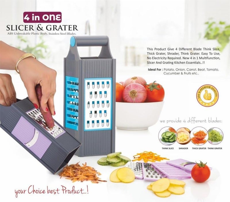 ARTO Multi-Purpose Box Grater Interchangeable Blades,(Multicolor) - Image 3