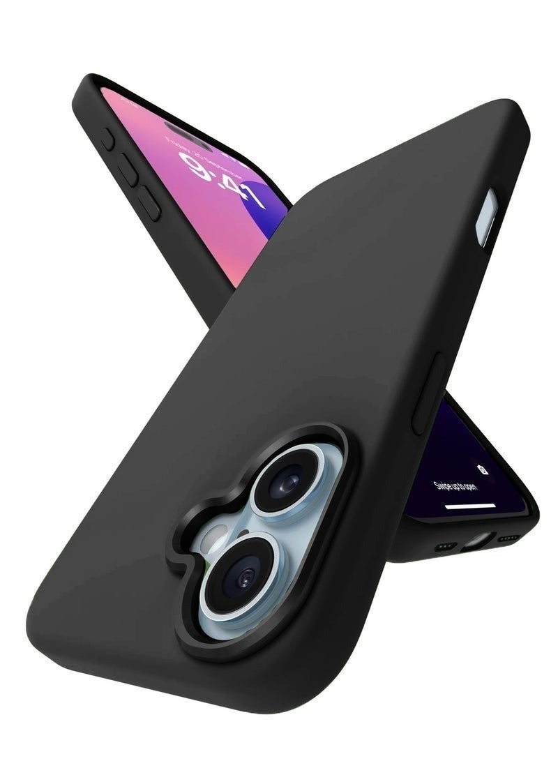 ACLIX Apple iPhone 17 5G 2025 Soft Liquid Silicone Case Cover (Model MCRPSN) in Classic Black – Slim, Shock-Absorbent Protective Phone Case with Smooth Matte Finish, Precise Cutouts, and Comfortable Grip for Everyday Use - Image 1