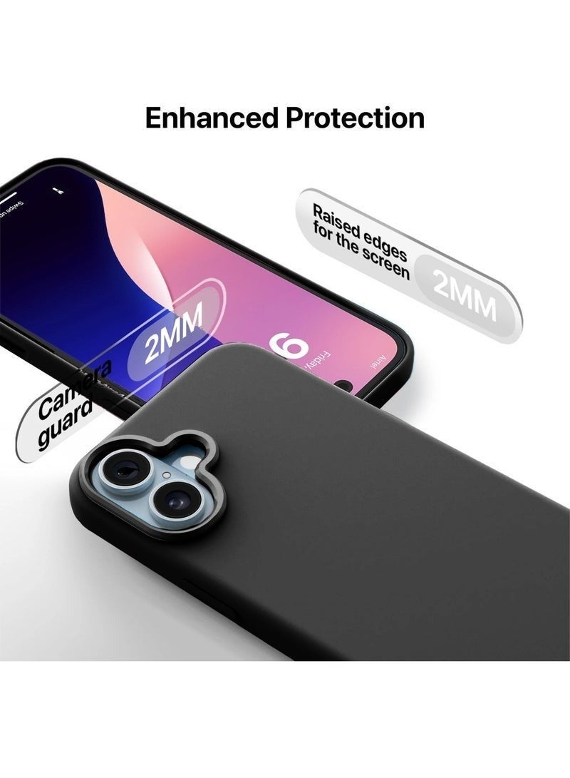 ACLIX Apple iPhone 17 5G 2025 Soft Liquid Silicone Case Cover (Model MCRPSN) in Classic Black – Slim, Shock-Absorbent Protective Phone Case with Smooth Matte Finish, Precise Cutouts, and Comfortable Grip for Everyday Use - Image 2