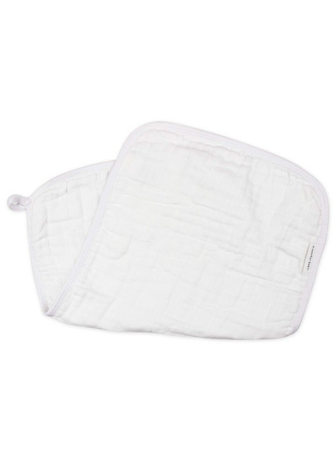 HonestBaby - Baby Organic Cotton Multilayer Burp Cloths Multipack Bright White One Size - Image 1