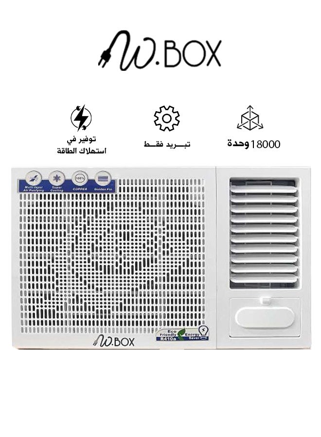 W.BOX Window Air Conditioner - 18,000 BTU - Cooling Only - White - WBW18CPLUS - Image 1