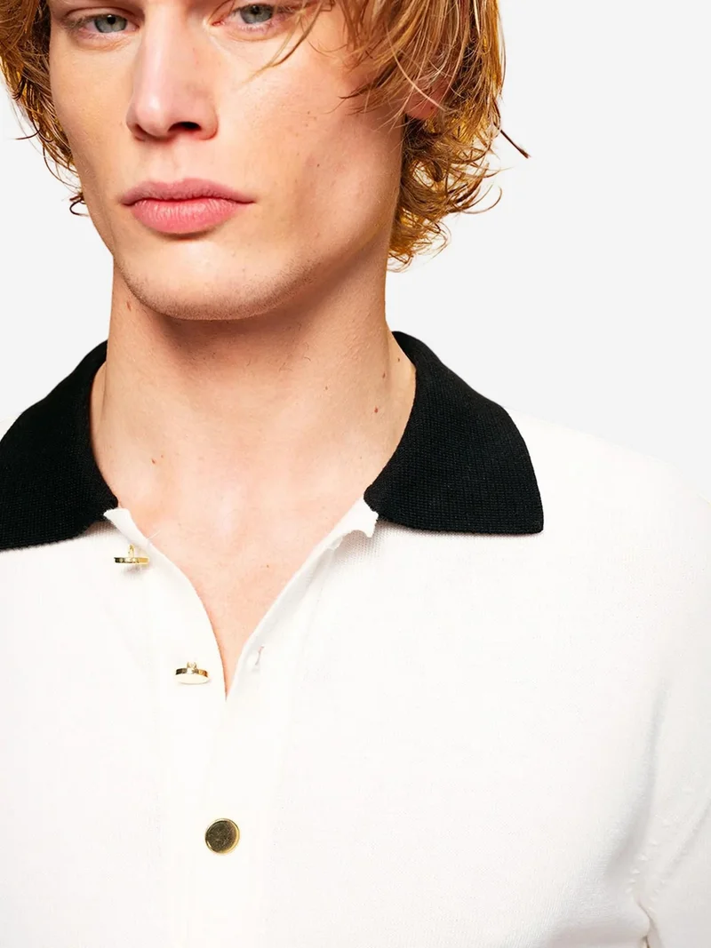 GIESTO Slim Fit Short Sleeve Polo Neck T-Shirt