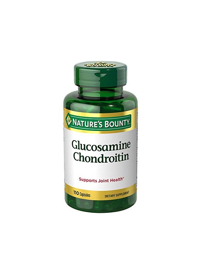 NATURE'S BOUNTY Nature's Bounty Glucosamine Chondroitin Pills and Dietary Supplement, Support Joint Health, 110 Capsules  - Image 1