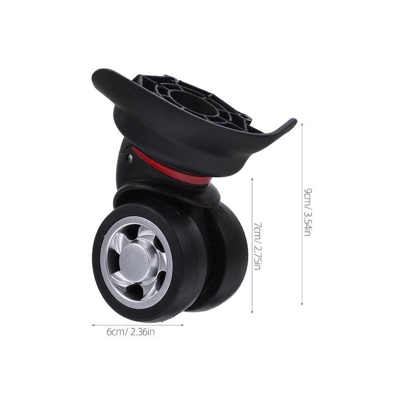 عجلات الأمتعة العالمية الاستبدال 2 قطعة عجلات دوارة ناعمة صامتة قابلة للفصل - Image 3