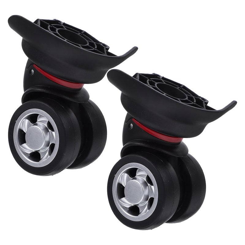 عجلات الأمتعة العالمية الاستبدال 2 قطعة عجلات دوارة ناعمة صامتة قابلة للفصل - Image 1